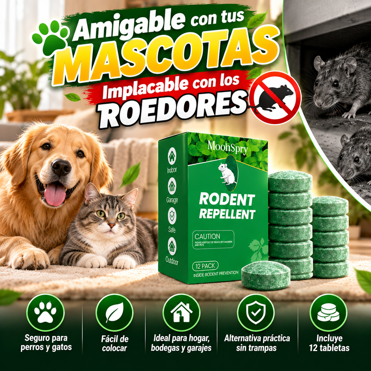 RodentBlock: Ayuda a Mantener Ratas y Ratones Alejados de tus Espacios
