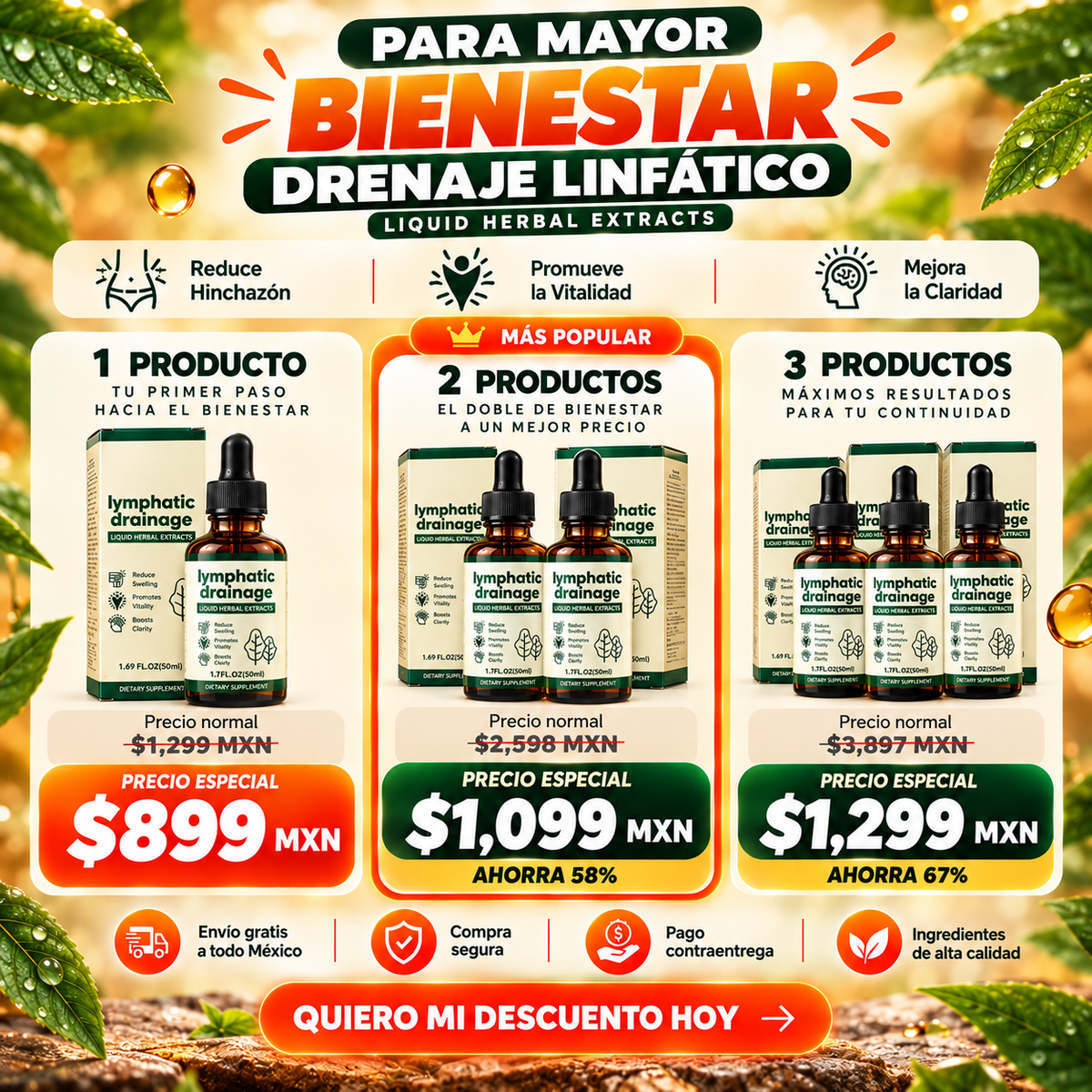 DRENAJE LINFATICO: Líquido para Complementar tu Rutina de Bienestar