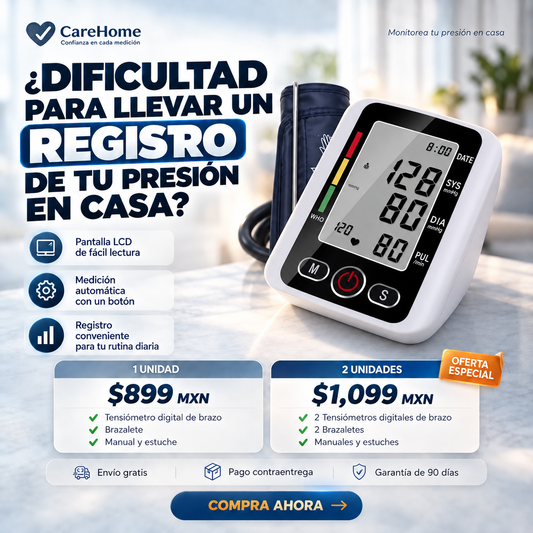 VitaPulse: Tensiómetro Digital de Brazo con Lectura Rápida, Precisa y en Casa.